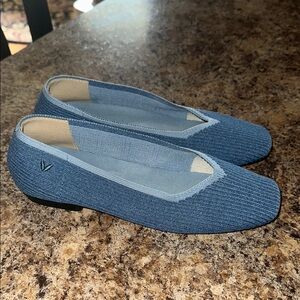 VIVAIA Women's Blue Knit BALLET Flats SIZE 37.5